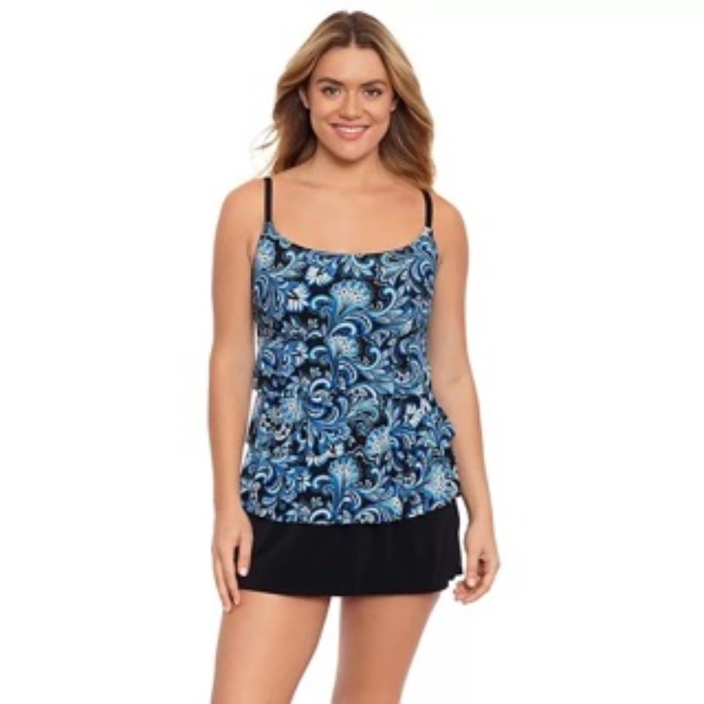 NWT size 16 flutter/ruffle swim dress